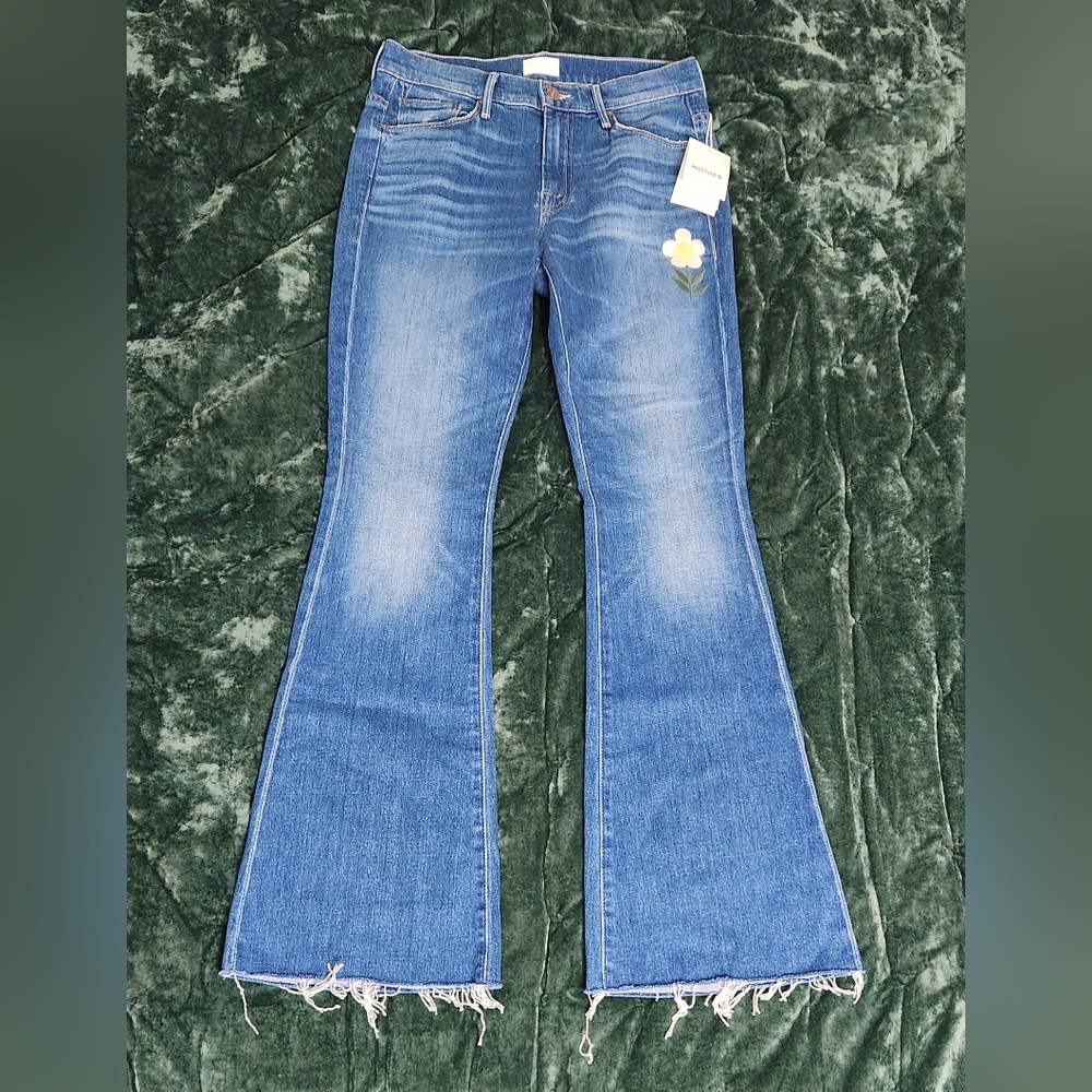 NWT Mother Jeans The Weekender Fray Gold Rush